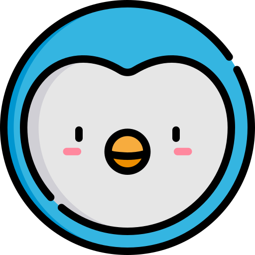 Penguin Kawaii Lineal color icon