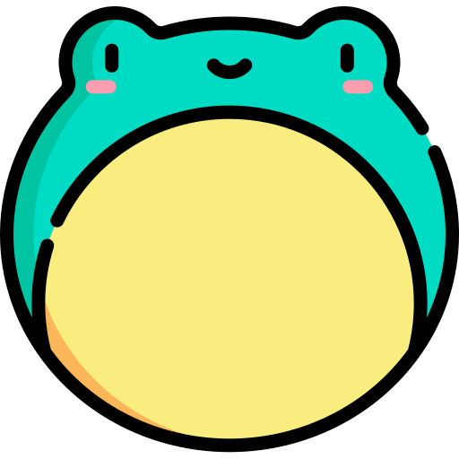 Лягушка Kawaii Lineal color иконка