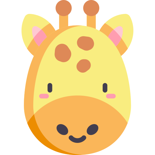 Giraffe Kawaii Flat icon