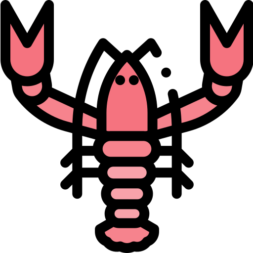homard Detailed Rounded Lineal color Icône