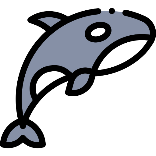 orca Detailed Rounded Lineal color icon