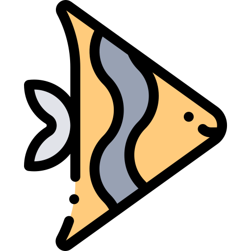 Pescado Detailed Rounded Lineal color icono