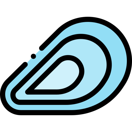 Mussel Detailed Rounded Lineal color icon