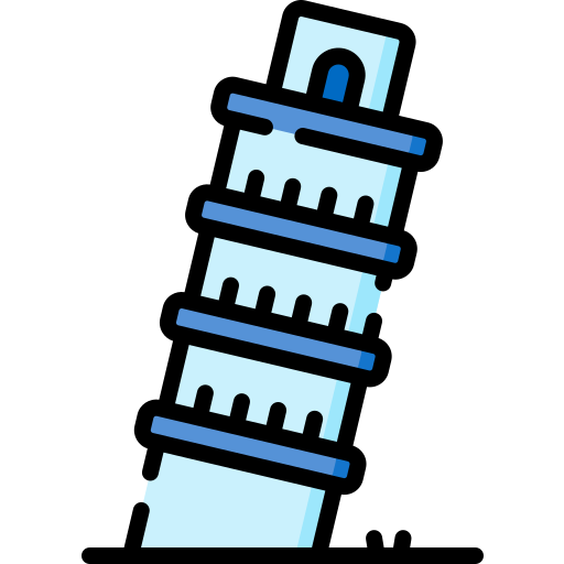 torre inclinada de pisa Special Lineal color Ícone