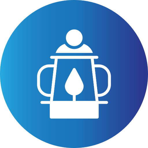 lámpara de aceite Generic gradient fill icono