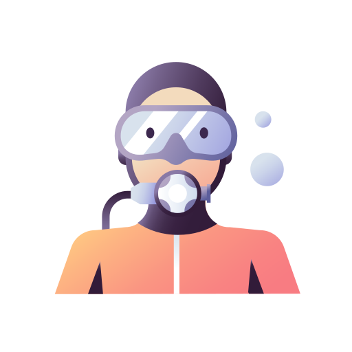 Diver Generic Flat Gradient icon