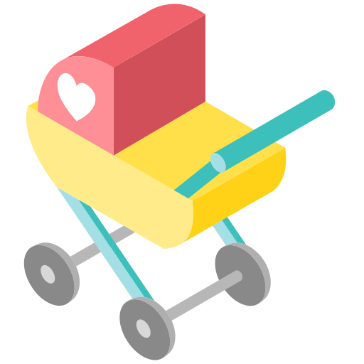 Baby stroller Chanut is Industries Isometric icon