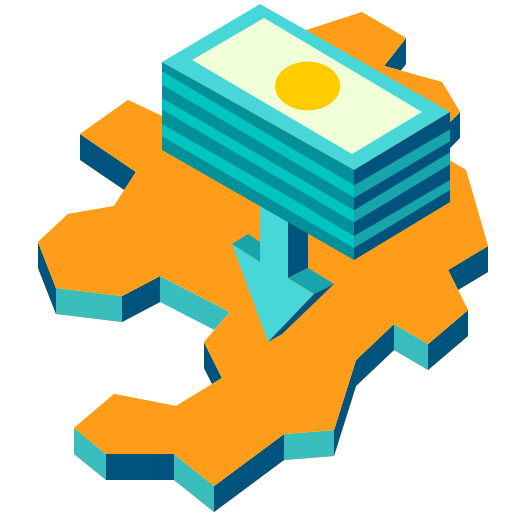 investition Chanut is Industries Isometric icon