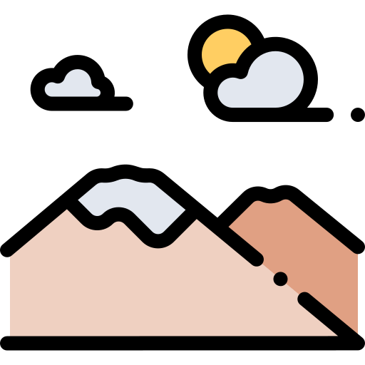 산 Detailed Rounded Lineal color icon