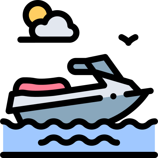 ジェットスキー Detailed Rounded Lineal color icon