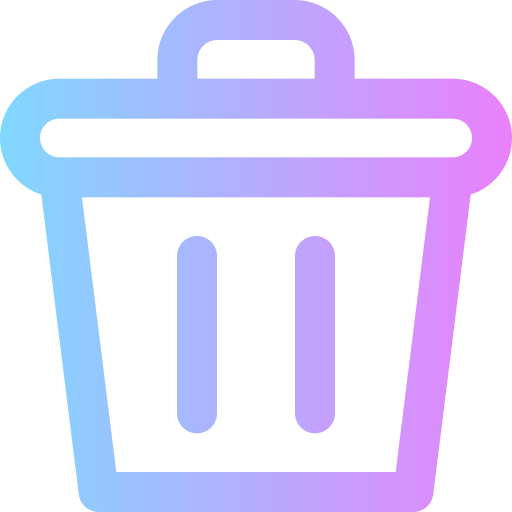 Garbage Super Basic Rounded Gradient icon