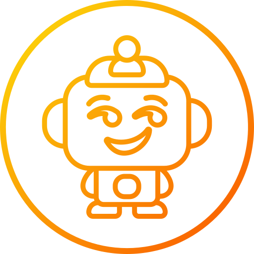 robot Generic gradient outline icono