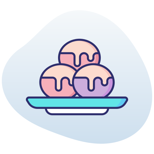 mini donut Generic gradient lineal-color icono