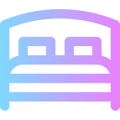 cama Super Basic Rounded Gradient icono