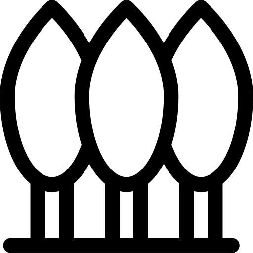 bomen Basic Rounded Lineal icoon