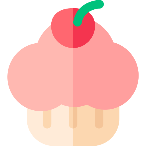 cupcake Basic Rounded Flat icoon