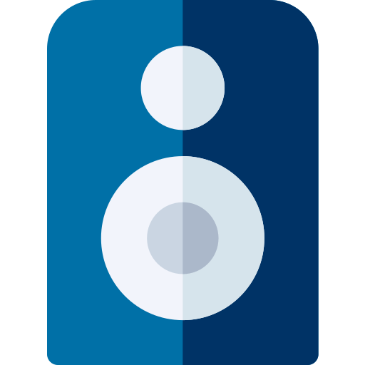 spreker Basic Rounded Flat icoon
