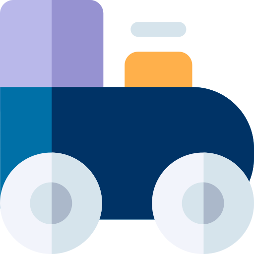 Toy train Basic Rounded Flat icon