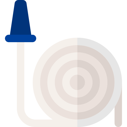 manguera de fuego Basic Rounded Flat icono