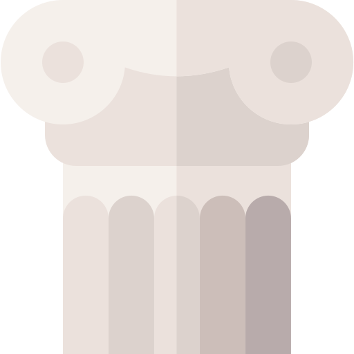 Columna Basic Rounded Flat icono