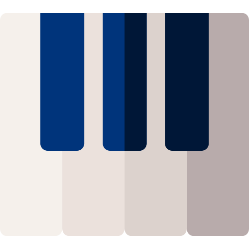 피아노 Basic Rounded Flat icon