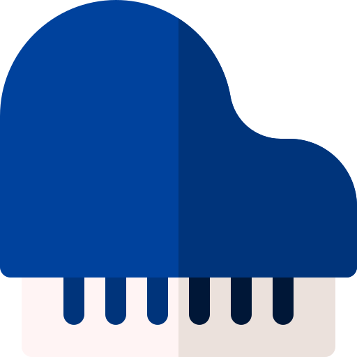 피아노 Basic Rounded Flat icon