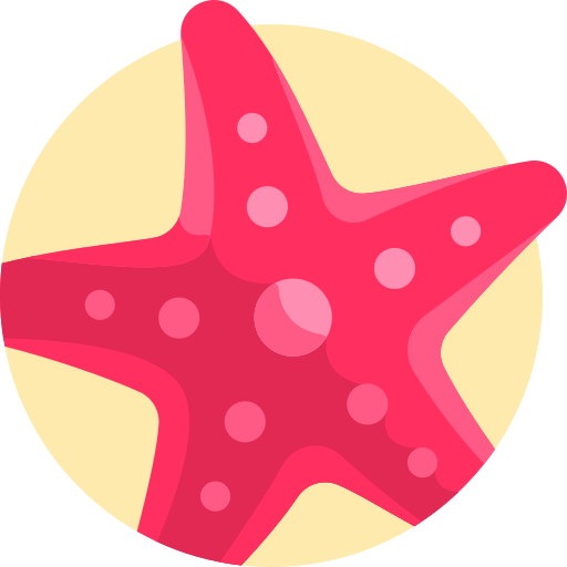 Морская звезда Detailed Flat Circular Flat иконка