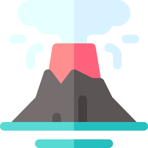 화산 Basic Rounded Flat icon