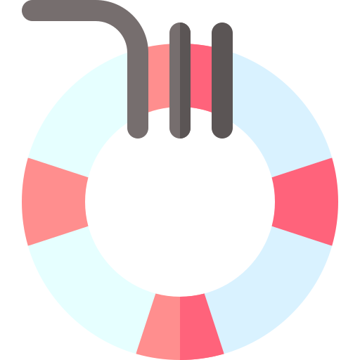 ratownik życia Basic Rounded Flat ikona