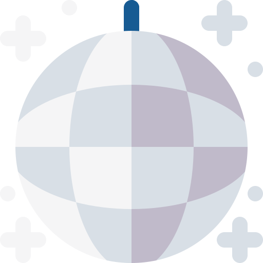 Disco ball Basic Rounded Flat icon