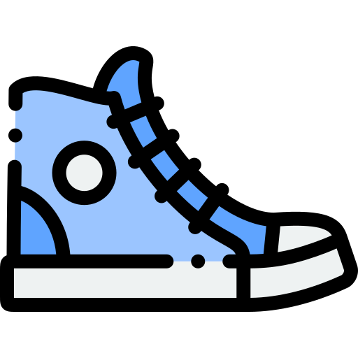 turnschuhe Detailed Rounded Lineal color icon