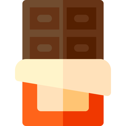 Chocolate Basic Rounded Flat icono