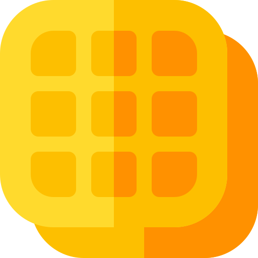 Gofre Basic Rounded Flat icono