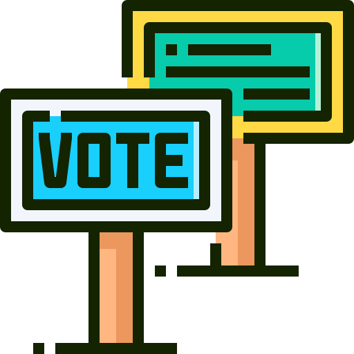votazione Justicon Lineal Color icona