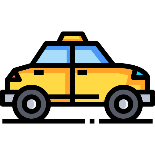 택시 Justicon Lineal Color icon