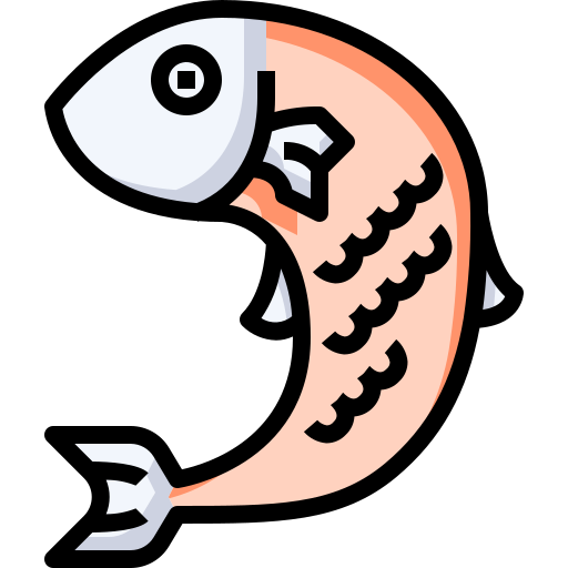 pescado Justicon Lineal Color icono