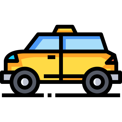 タクシー Justicon Lineal Color icon