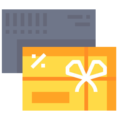 Gift card Justicon Flat icon