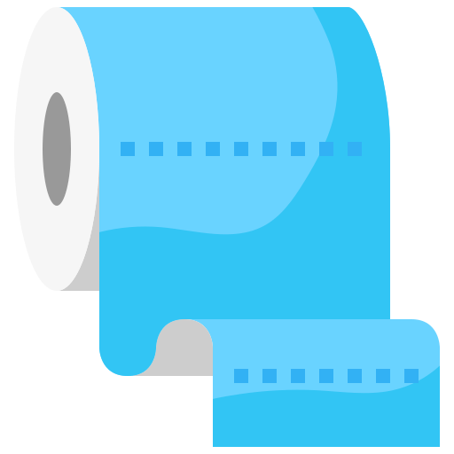 rouleau de papier toilette Justicon Flat Icône