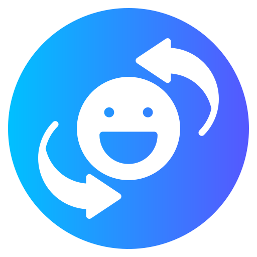 flecha circular Generic gradient fill icono