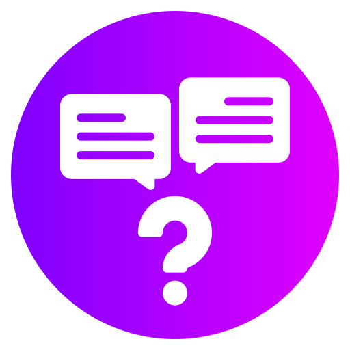 pregunta Generic gradient fill icono