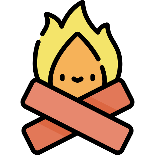 Firewood Kawaii Lineal color icon