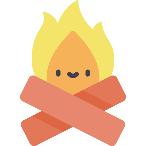 Firewood Kawaii Flat icon