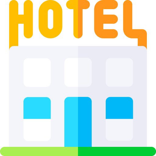 hotel Basic Rounded Flat icoon