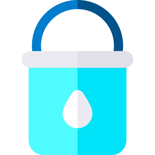 Water bucket Basic Rounded Flat icon