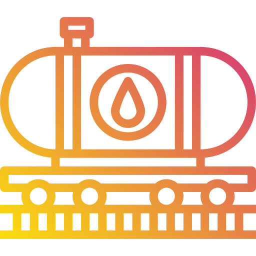 pociąg naftowy Payungkead Gradient ikona