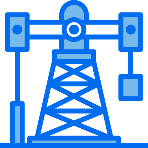 Plataforma de petróleo Payungkead Blue Ícone