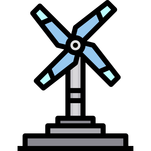 風力タービン Payungkead Lineal Color icon