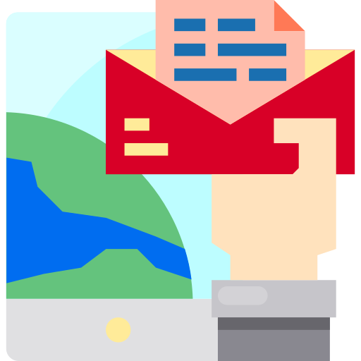 e-mail Payungkead Flat ikona