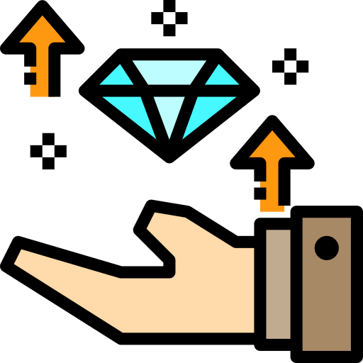 다이아몬드 Payungkead Lineal Color icon